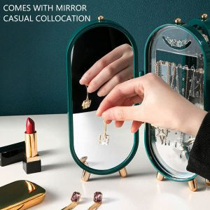 This Folding Screen Jewelry Organizer offers a stylish, compact way to store and display accessories.